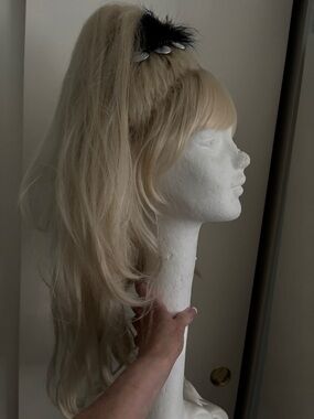 Blonde long hair wig